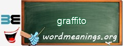 WordMeaning blackboard for graffito